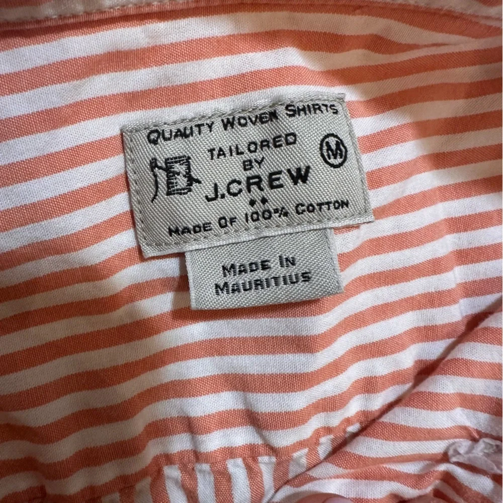 J.Crew men's  tailored striped button-down shirt,Size M (k11)